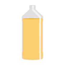 modern round plastic bottles