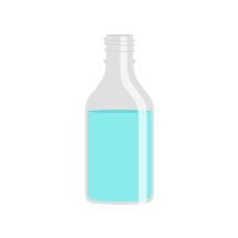 Flask shaped bottles