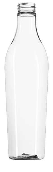 400ML CLEAR PET SHAMPOO KABEL ROUND - 28-410 NECK