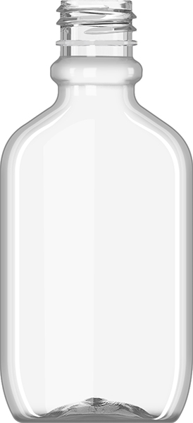 60ML CLEAR PET EXPLORA OVAL - 20-410 NECK