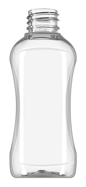 50ML CLEAR PET SILUETA ETIQ OVAL - 20-410 NECK
