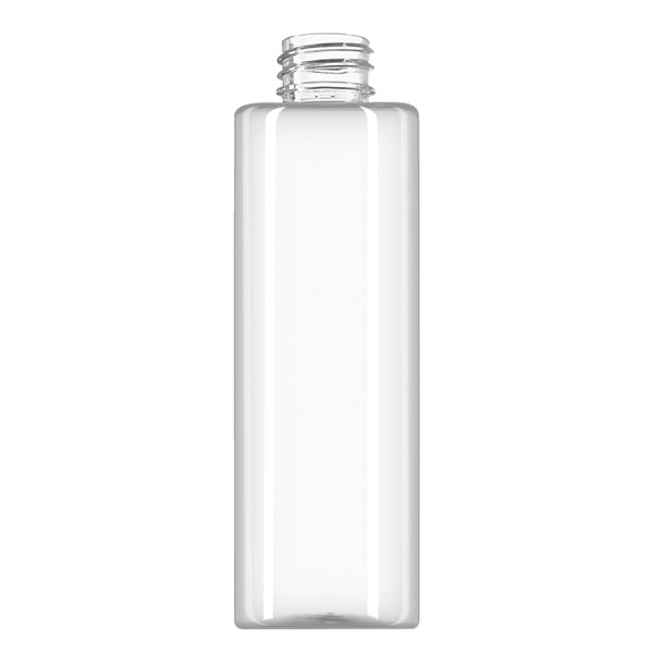 :100ML CLEAR PET LISA CYLINDER BOTTLE - 20-410 NECK