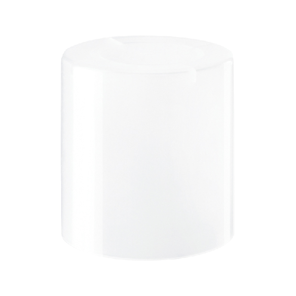 28-410 WHITE PP DOUBLE WALL CAPUCHON CAP