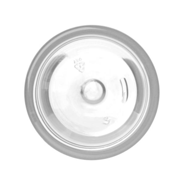 8OZ CLEAR PET HEAVY FOOT CYLINDER BOTTLE - 24-410 NECK FINISH-detail image