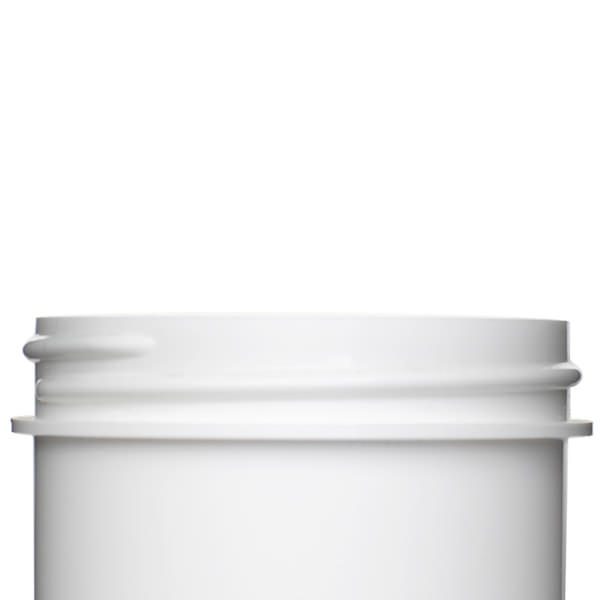 4OZ WHITE PP STRAIGHT SIDED ROUND - 58-400 NECK-detail image