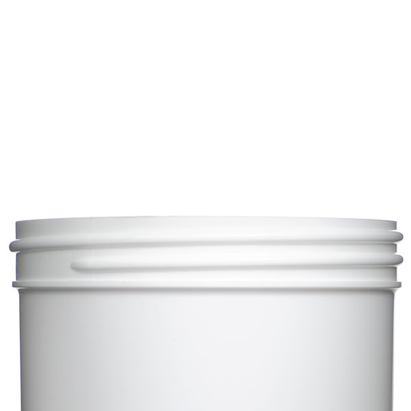 PLASTIC JAR: 16 OZ WHITE PP STRAIGHT SIDED ROUND 89-400-detail image