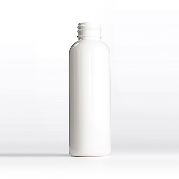 60ML WHITE SONATA ROUND PET PLASTIC BOTTLE - 20-410 NECK