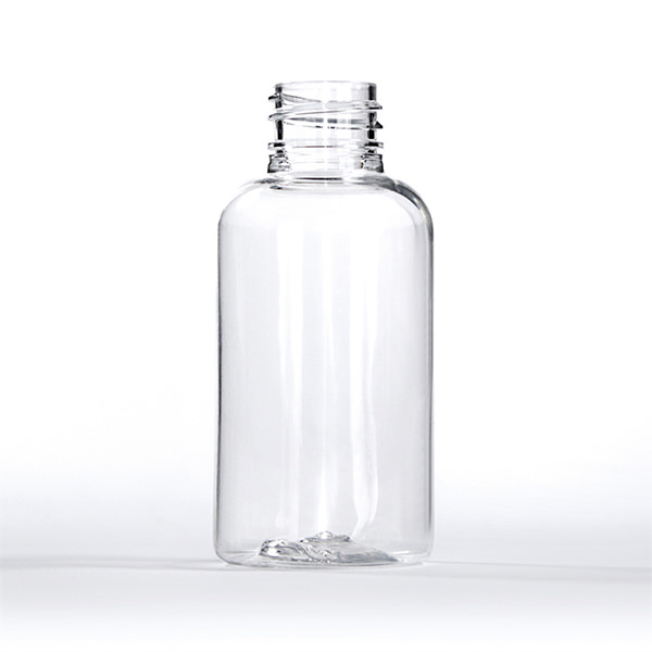 60ML CLEAR BOSTON ROUND PET PLASTIC BOTTLE - 20-410 NECK