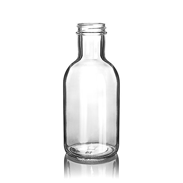 12OZ Flint GLASS STOUT ROUND  WITH 38-405 NECK FINISH