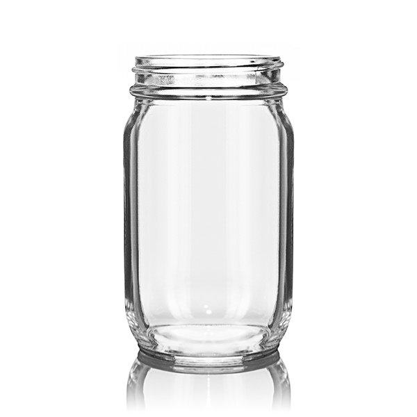 8OZ FLINT ECONOMY JAR ROUND - 58-400