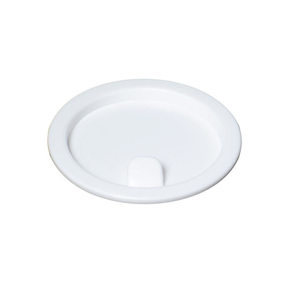 WHITE LDPE JAR DISK TOP WITH PULL TAB