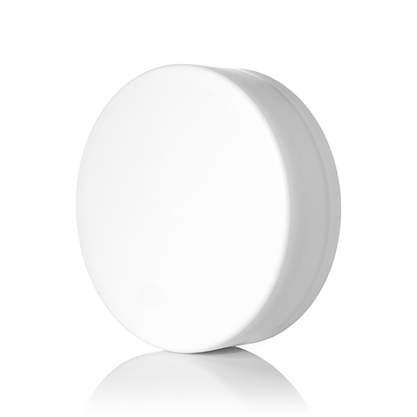 70-400 WHITE SMOOTH SIDE / SMOOTH TOP PP TALL FROSTED FINISH CAP