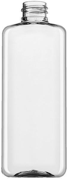 100ML CLEAR LAFON PLANA RECTANGULAR PET PLASTIC BOTTLE - 20-410 NECK