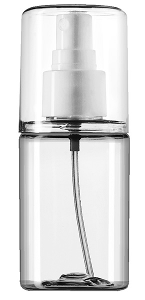 100ML CLEAR TUBO BODY ROUND PET PLASTIC BOTTLE - 20-410 NECK
