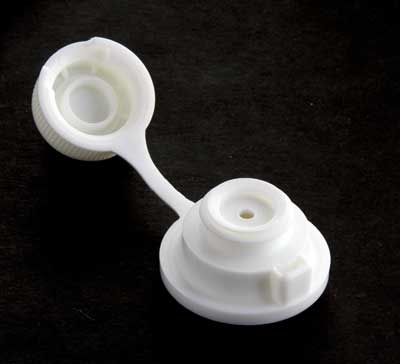 WHITE RIB SIDE SNAP FIT CAN FITMENT (0.120" ORIFICE)