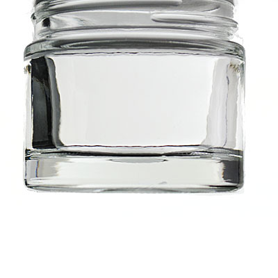 2OZ FLINT HEAVY WEIGHT ROUND GLASS JAR - 58-400 NECK-detail image