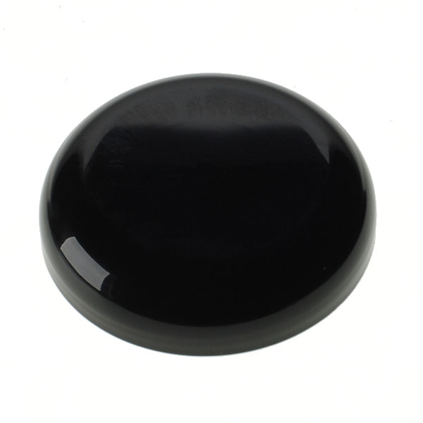 70-400 BLACK SMOOTH SIDE SMOOTH TOP PLASTIC CT DOME STYLE CAP