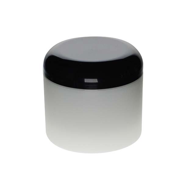 4OZ FROSTED PP/PP DOUBLE WALL ROUND BASE WITH 70MM NECK DIAMETER-detail image