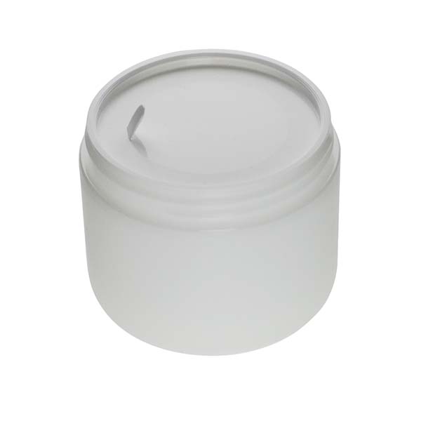 4OZ FROSTED PP/PP DOUBLE WALL ROUND BASE WITH 70MM NECK DIAMETER-detail image