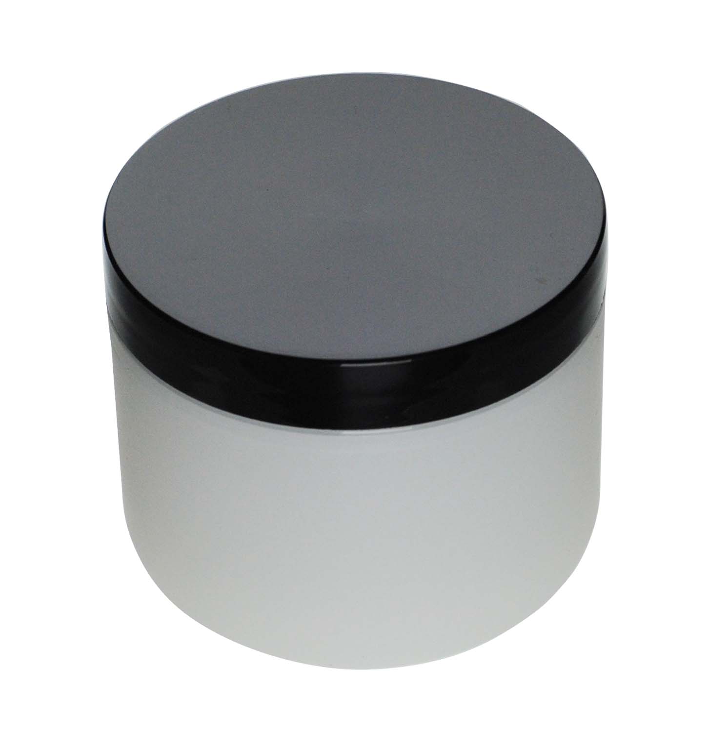 4OZ FROSTED PP/PP DOUBLE WALL ROUND BASE WITH 70MM NECK DIAMETER-detail image