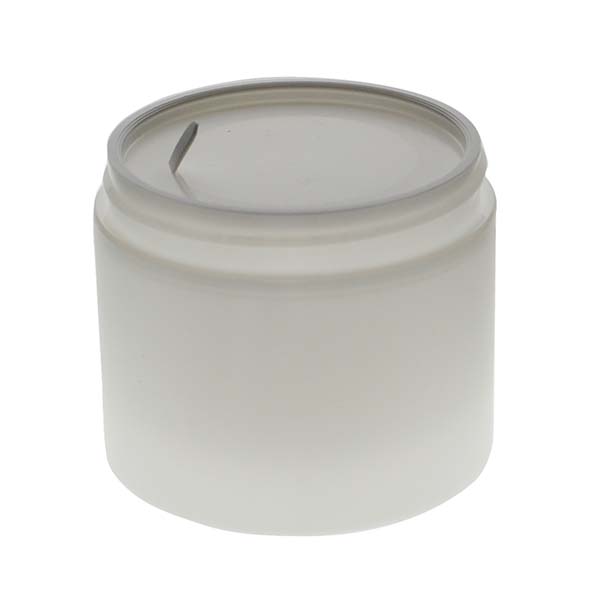 4OZ FROSTED PP/PP STRAIGHT BASE DOUBLE WALL JAR ROUND WITH 70MM NECK DIAMETER-detail image