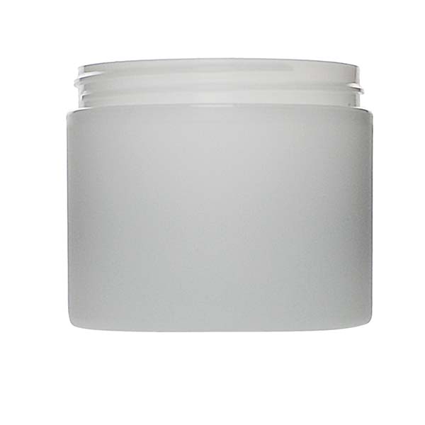 4OZ FROSTED PP/PP STRAIGHT BASE DOUBLE WALL JAR ROUND WITH 70MM NECK DIAMETER