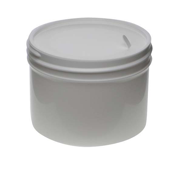 8OZ WHITE PP SINGLE WALL JAR ROUND BASE WITH 89MM NECK DIAMETER-detail image