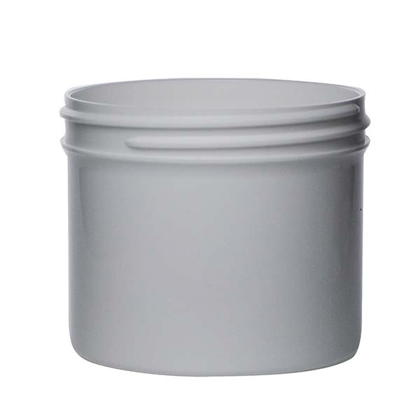  4OZ WHITE PP SINGLE WALL JAR ROUND BASE WITH 70MM NECK DIAMETER