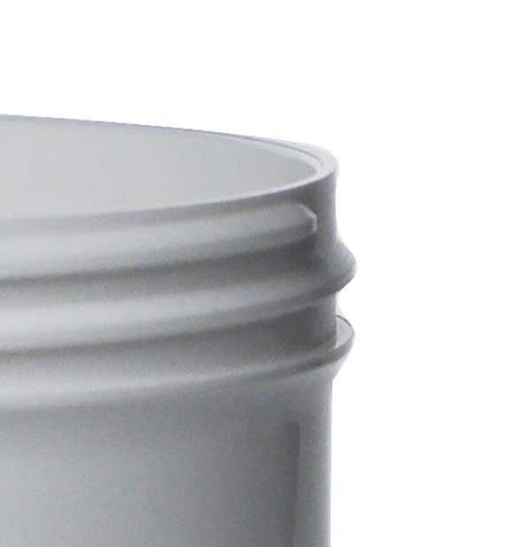  4OZ WHITE PP SINGLE WALL JAR ROUND BASE WITH 70MM NECK DIAMETER-detail image