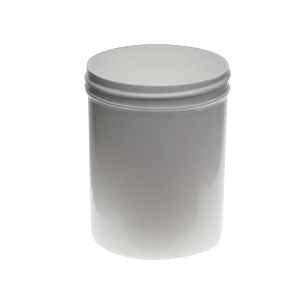 8OZ WHITE PP SINGLE WALL JAR ROUND BASE WITH 70MM NECK DIAMETER-detail image