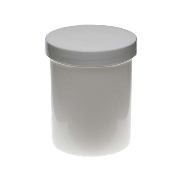 8OZ WHITE PP SINGLE WALL JAR ROUND BASE WITH 70MM NECK DIAMETER-detail image