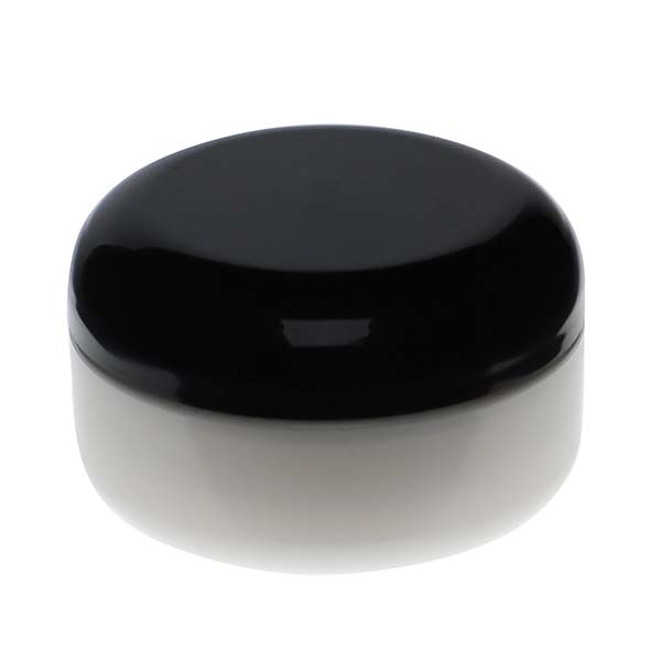  2OZ WHITE PP/PP ROUND BASE DOUBLE WALL JAR ROUND WITH 70MM NECK DIAMETER-detail image