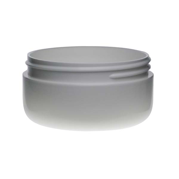 2OZ WHITE PP/PP ROUND BASE DOUBLE WALL JAR ROUND WITH 70MM NECK DIAMETER