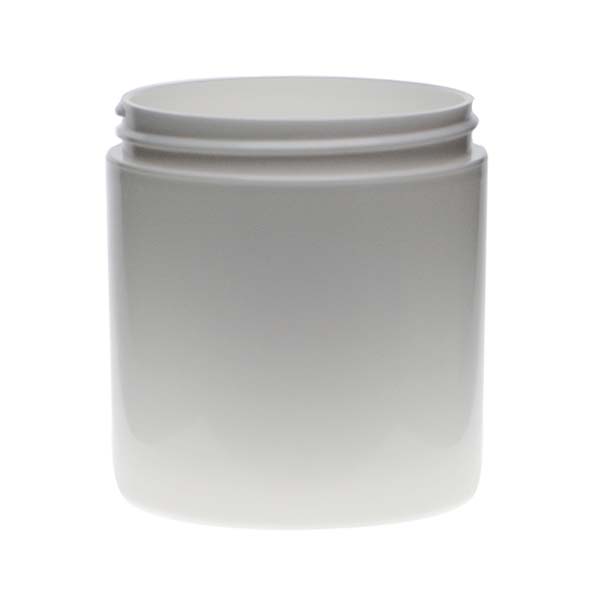 6OZ WHITE PP/PP STRAIGHT BASE DOUBLE WALL JAR WITH 70-400 NECK FINISH