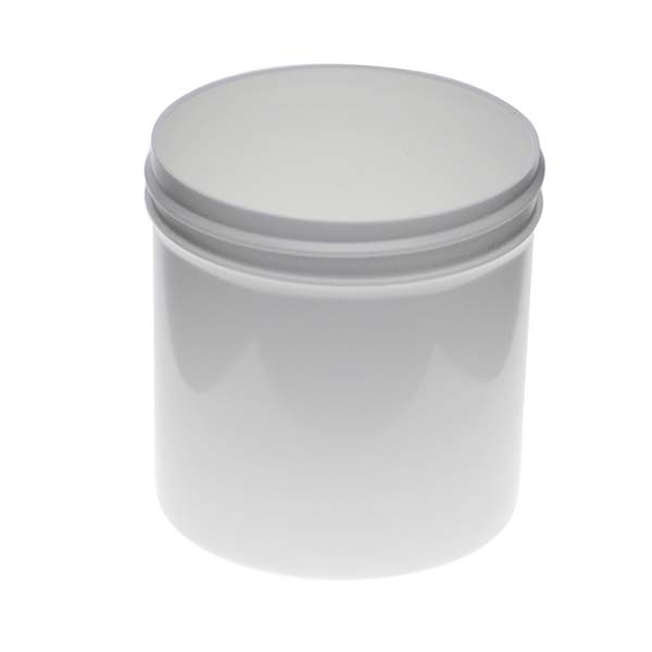  6OZ WHITE PP SINGLE WALL JAR ROUND - 70MM NECK DIAMETER-detail image