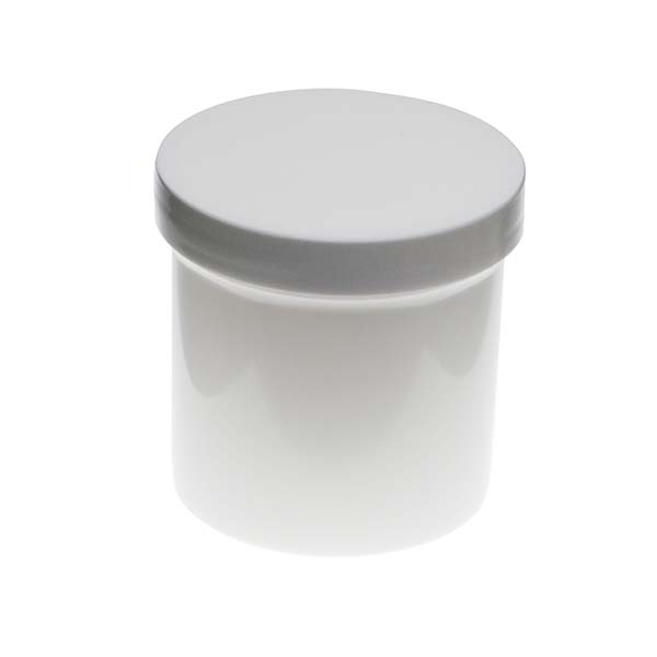  6OZ WHITE PP SINGLE WALL JAR ROUND - 70MM NECK DIAMETER-detail image