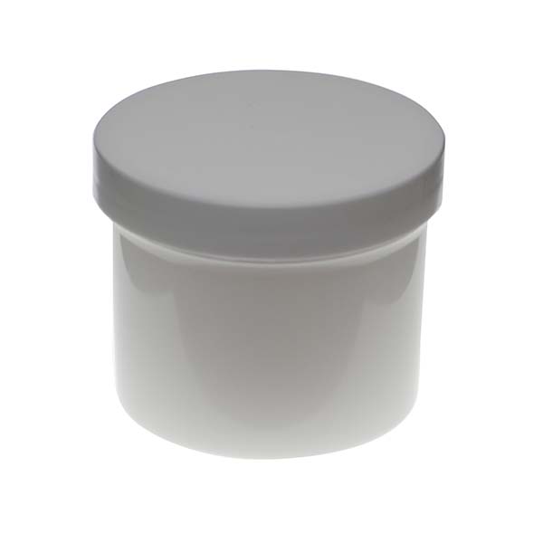  4OZ WHITE PP SINGLE WALL JAR ROUND BASE WITH 70MM NECK DIAMETER-detail image