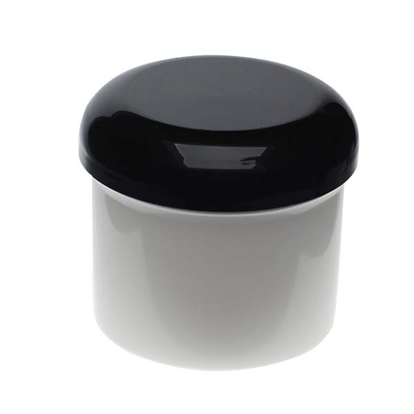  4OZ WHITE PP SINGLE WALL JAR ROUND BASE WITH 70MM NECK DIAMETER-detail image