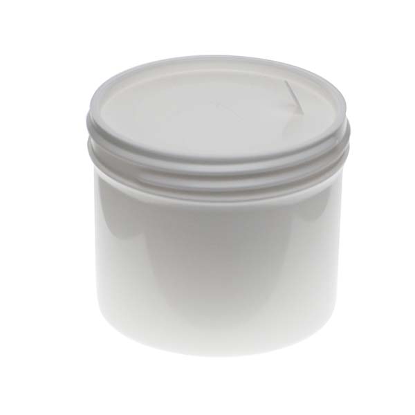  4OZ WHITE PP SINGLE WALL JAR ROUND BASE WITH 70MM NECK DIAMETER-detail image