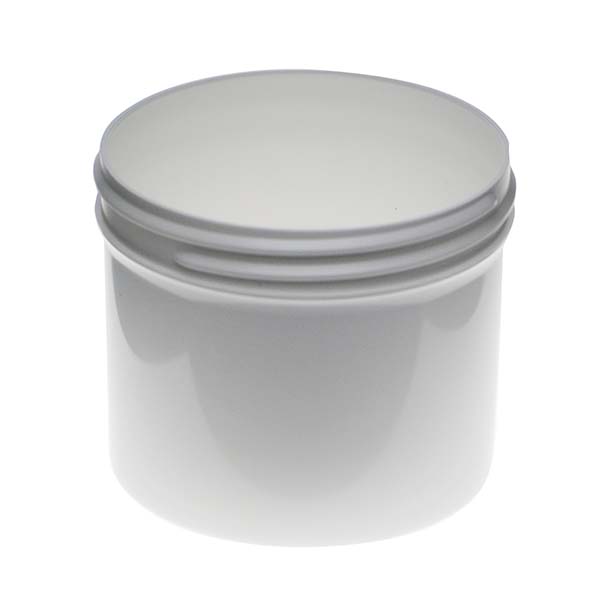  4OZ WHITE PP SINGLE WALL JAR ROUND BASE WITH 70MM NECK DIAMETER-detail image