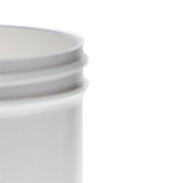  6OZ WHITE PP SINGLE WALL JAR ROUND - 70MM NECK DIAMETER-detail image