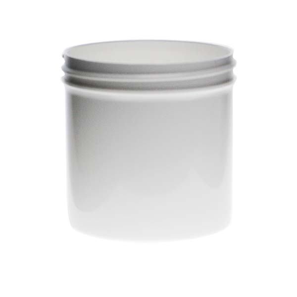  6OZ WHITE PP SINGLE WALL JAR ROUND - 70MM NECK DIAMETER