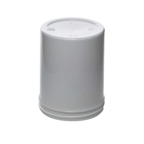 8OZ WHITE PP SINGLE WALL JAR ROUND BASE WITH 70MM NECK DIAMETER-detail image