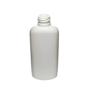 2OZ WHITE CLASSIC OVAL HDPE PLASTIC BOTTLE - 20-410