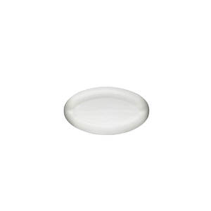 6OZ WHITE CLASSIC OVAL HDPE PLASTIC BOTTLE - 24-410-detail image