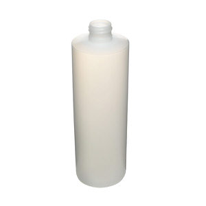 12OZ NATURAL CYLINDER ROUND HDPE PLASTIC BOTTLE - 24-410