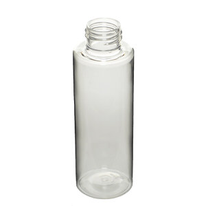 100ML CLEAR CYLINDER ROUND PET PLASTIC BOTTLE - 24-410