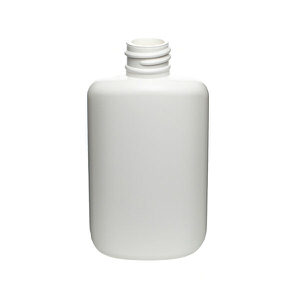 2OZ WHITE DRUG OVAL HDPE PLASTIC BOTTLE - 20-410