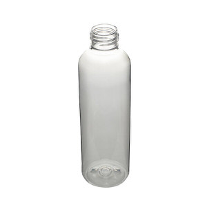 6OZ CLEAR IMPERIAL ROUND PET PLASTIC BOTTLE - 24-410