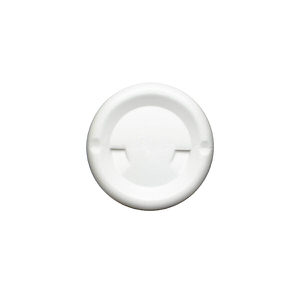 12OZ WHITE IMPERIAL ROUND HDPE PLASTIC BOTTLE - 24-410-detail image